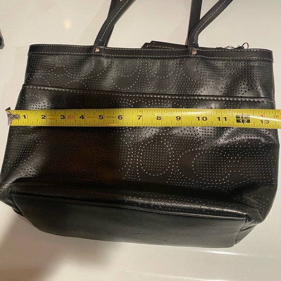 COACH LEATHER BLACK BAG - Picture 8 of 9